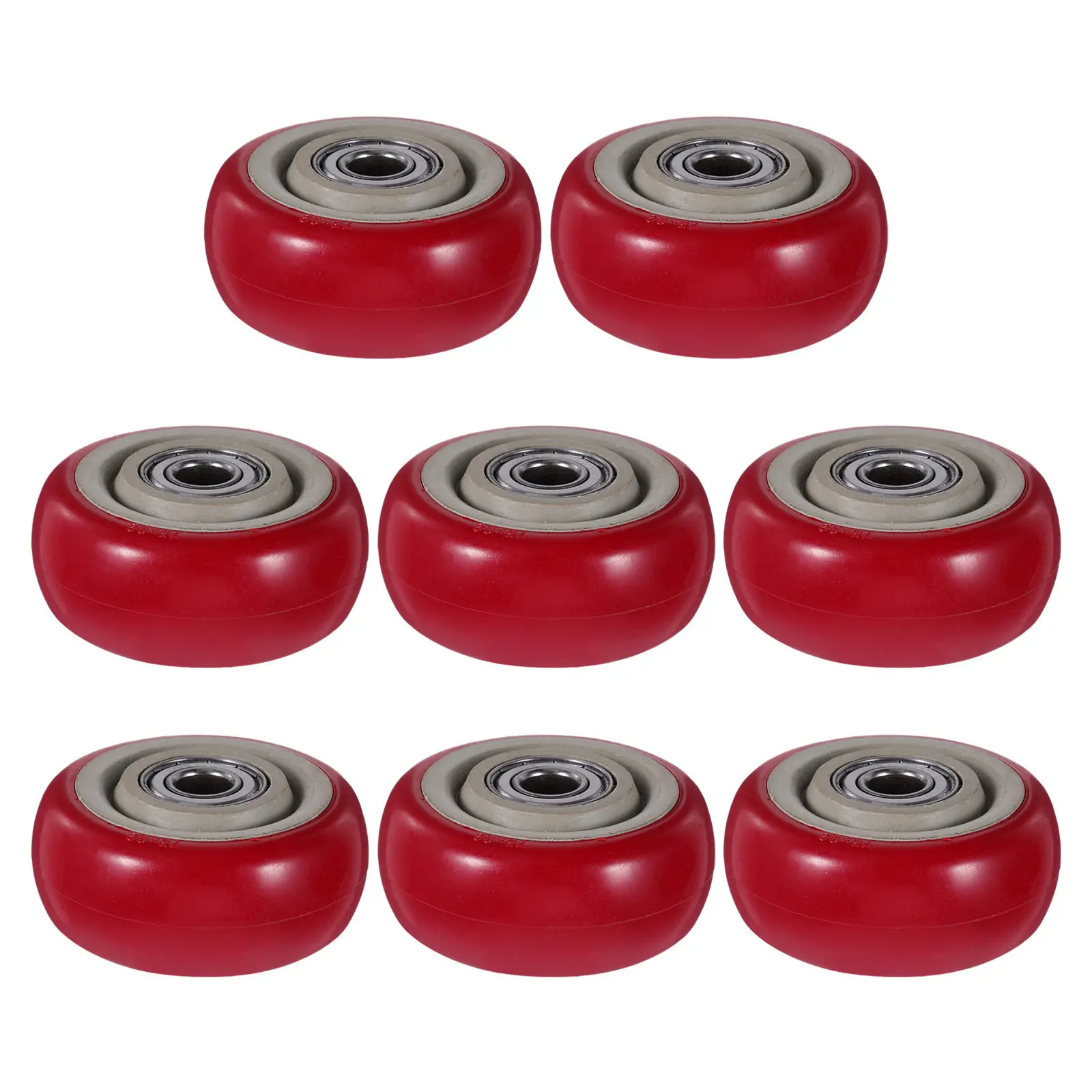 8Pcs Heavy Duty Swivel Caster Wheels 3 Inch Polyurethane Low Noise High Load Bearing Replacement for Furniture Cart