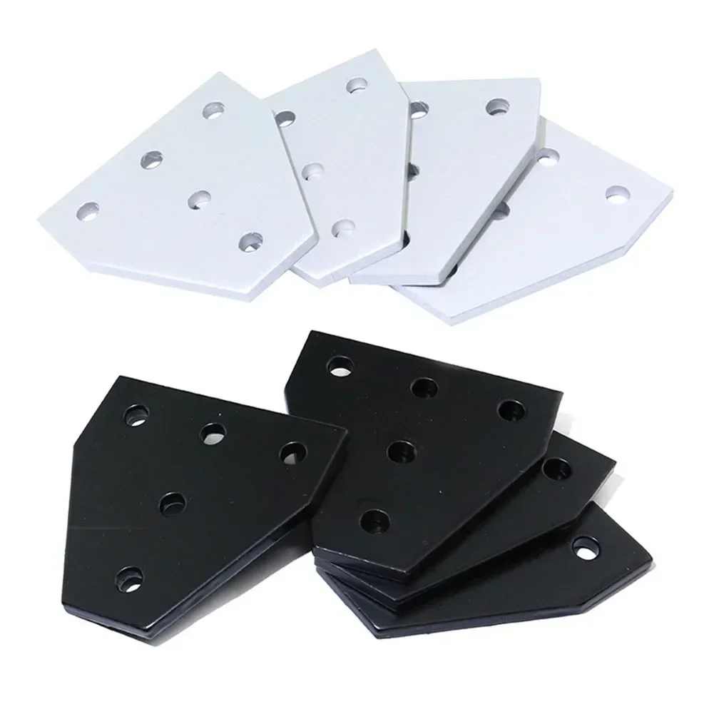 5 Hole Joint Plate Corner Angle Plate Support Connection Strip For 3030 2020  For DIY Applications Building Frames Workbenches