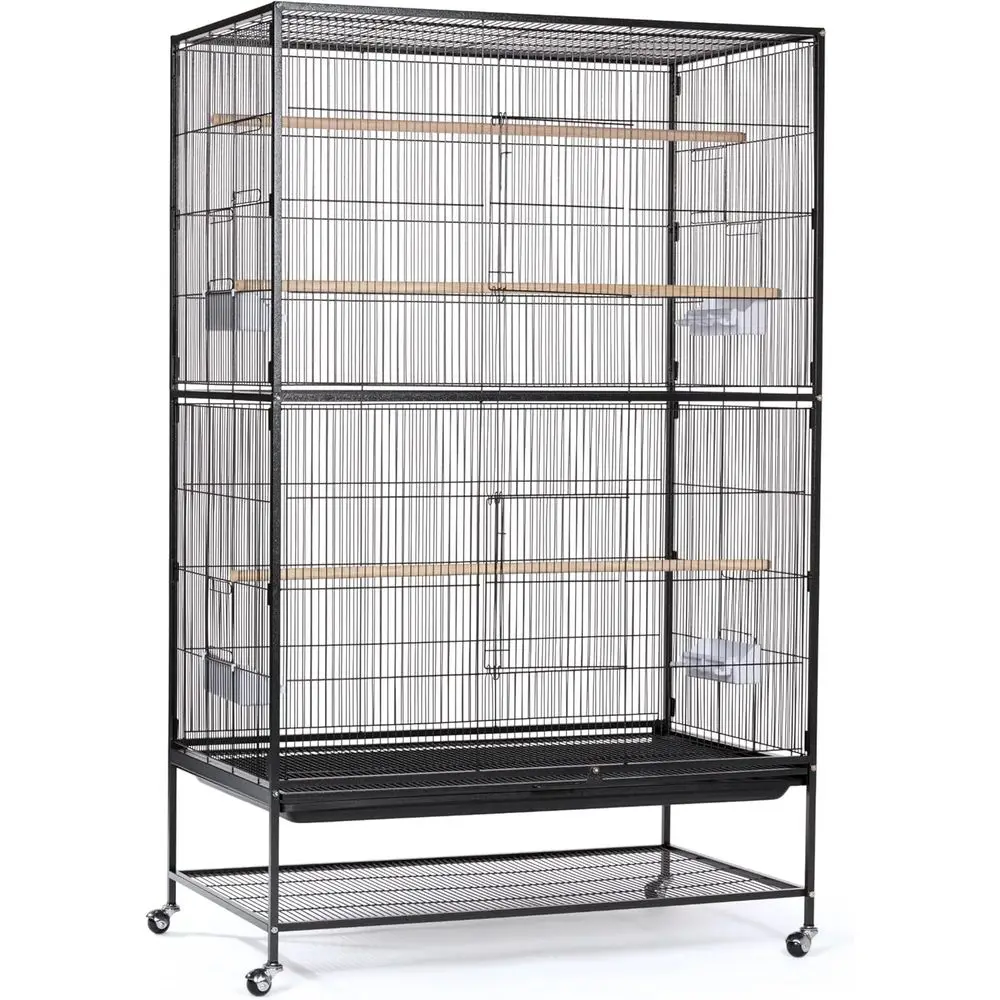 

Prevue Hendryx 050 Pet Products Wrought Iron light Cage, X-Large, Hammertone Black