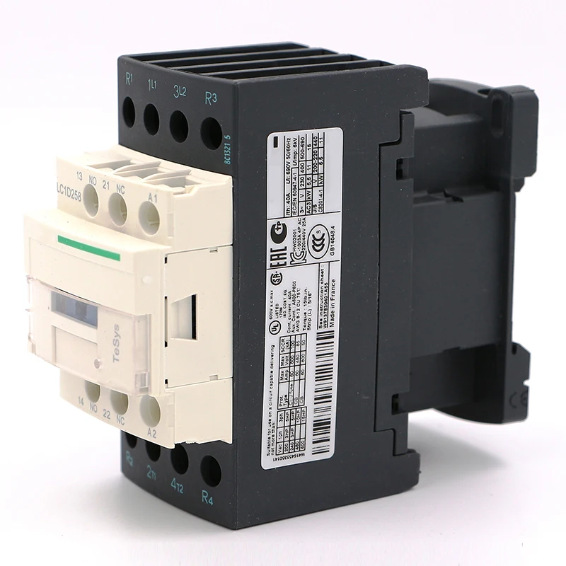 LC1D258M7 AC electric magnetic Contactor 4P 2NO+2NC LC1-D258M7 40A 220V AC coil