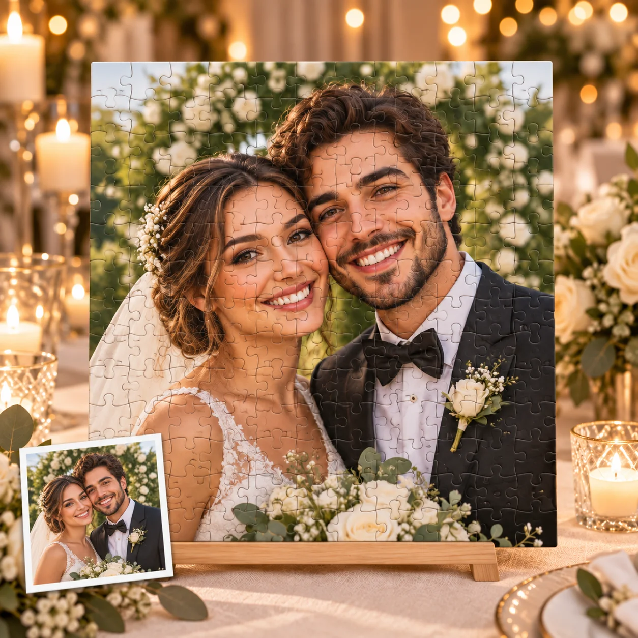 Customized Photo Puzzle Personalized Portrait Image Puzzle Cartoon Style Jigsaw Puzzle Birthday Anniversary Gift for Friends