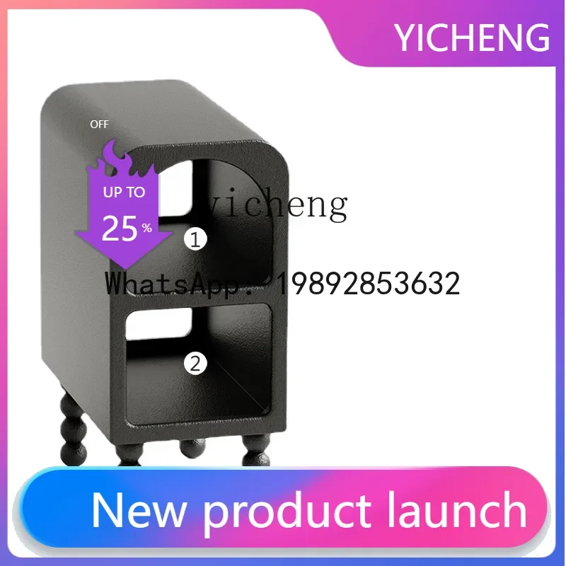 

LYY Bedside Table Small Floor Storage Rack Ultra Narrow Sofa Side Table Bedside Cabinet