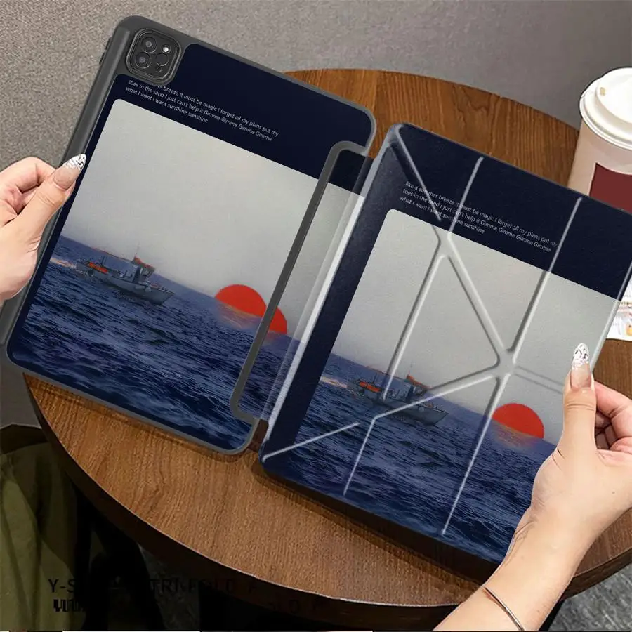 

Riding The Waves Day By Day Holder Cover Tablet Case For iPad Mini 6 7 Pro 11th 10th 9th 8th 7th 12.9inch Pro 2025 Air 4 5 M3 M2