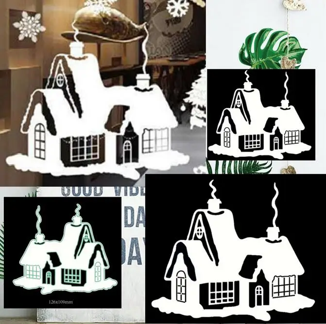 Zamek House box metalowy szablon do cięcia wykrawacze szablony wycinany Scrapbooking szablony do wytłaczania artystyczna dekoracja nóż do rękodzieła