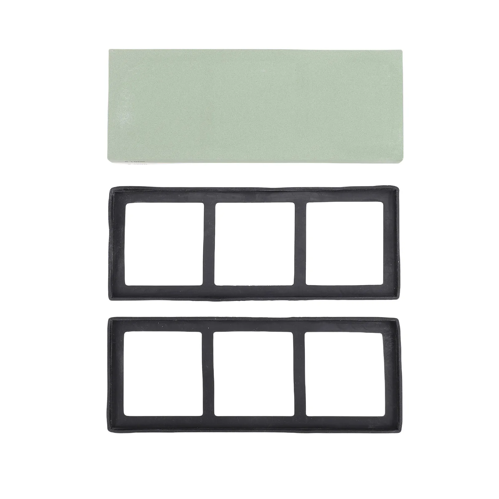 

Sharpening Stone 2 Side 1000 3000 Grit White Corundum Fine Polishing Whetstone with Anti Slip Silicone Base for Kitchen