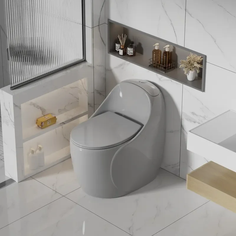 Creative Egg Shaped Ceramic Toilet Pump Household Bathroom Personalized Color B&B Hotel Engineering Wholesale