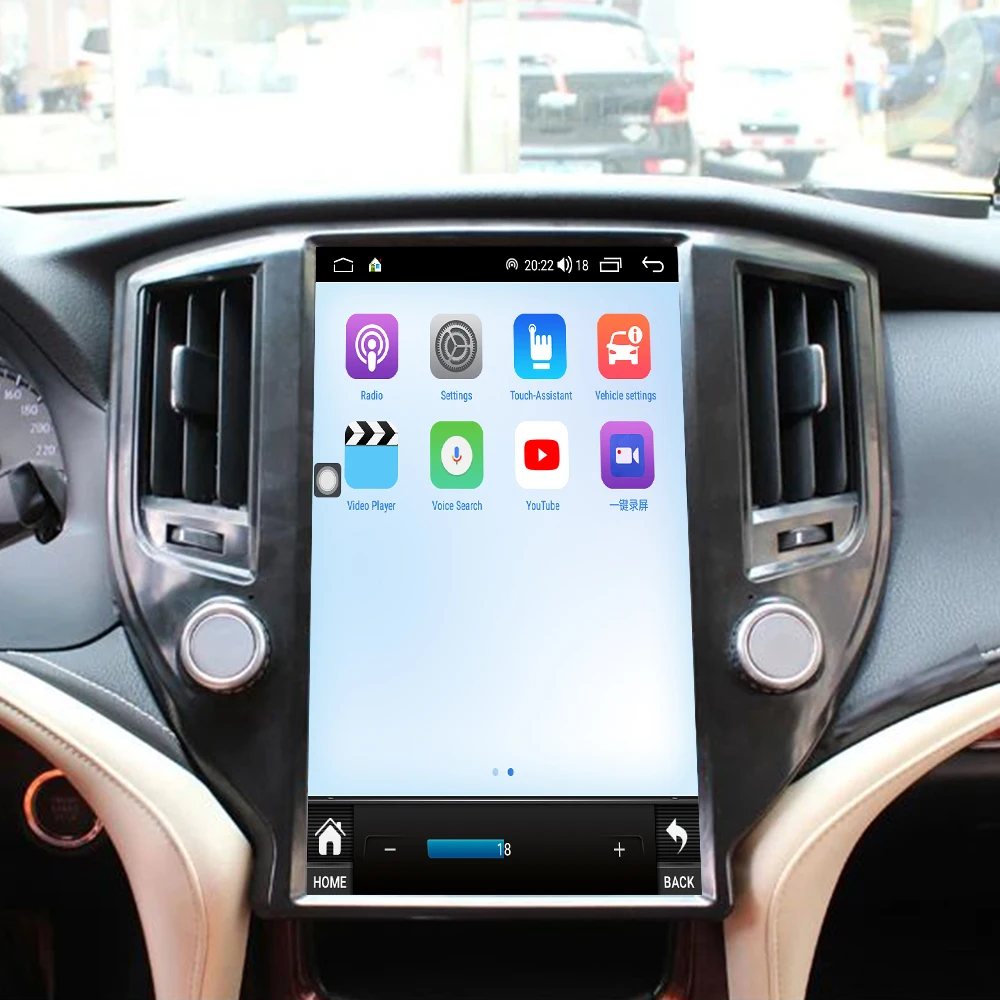 Tela de Toque de 13,6 Polegadas para a Quatorzeª Geração Crown 2015-2018, Unidade Principal de Rádio Multimídia Carplay Auto