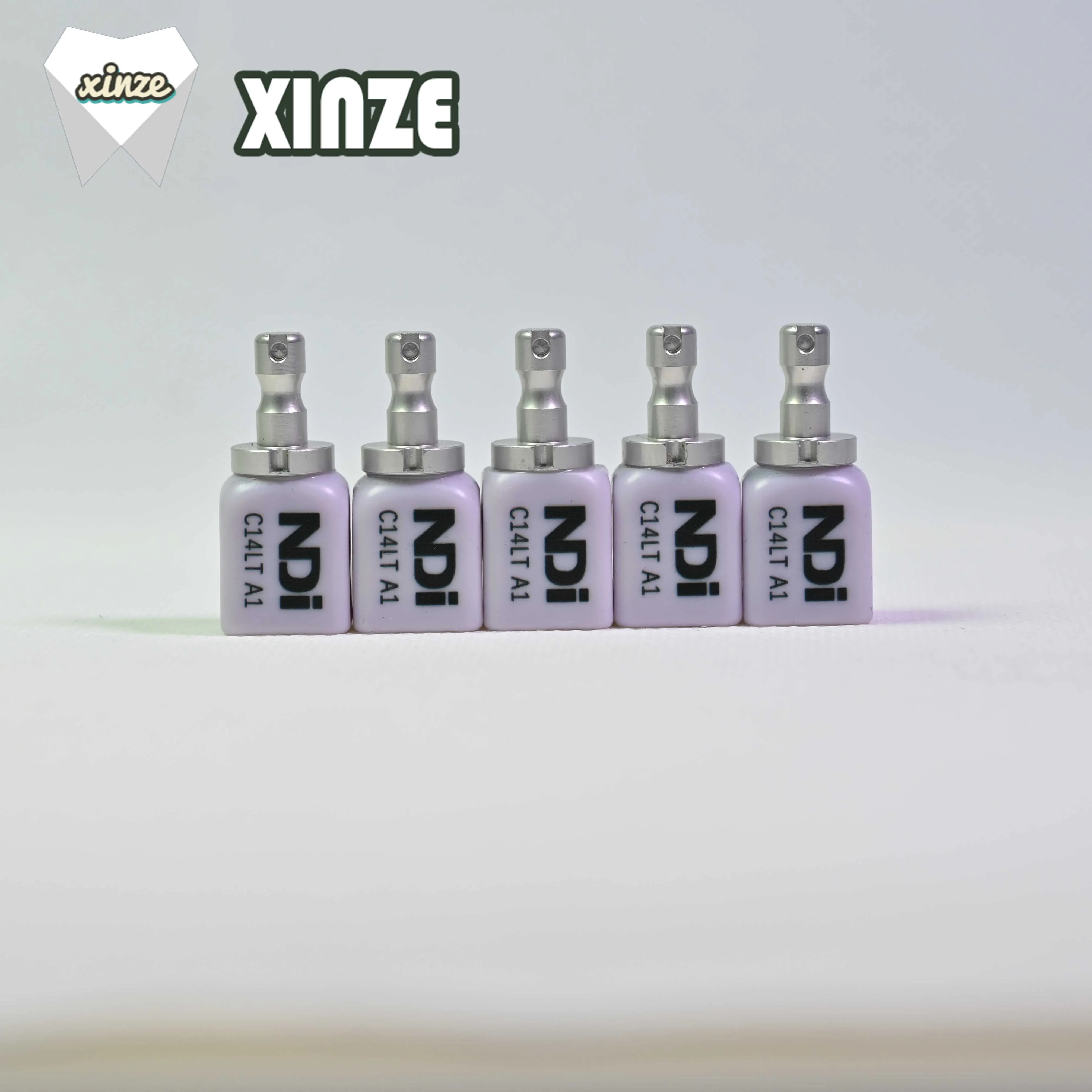 5Pcs C14 Dental Lithium Disilicate Blocks Lab Machinable Glass Ceramic Cubes CAD/CAM