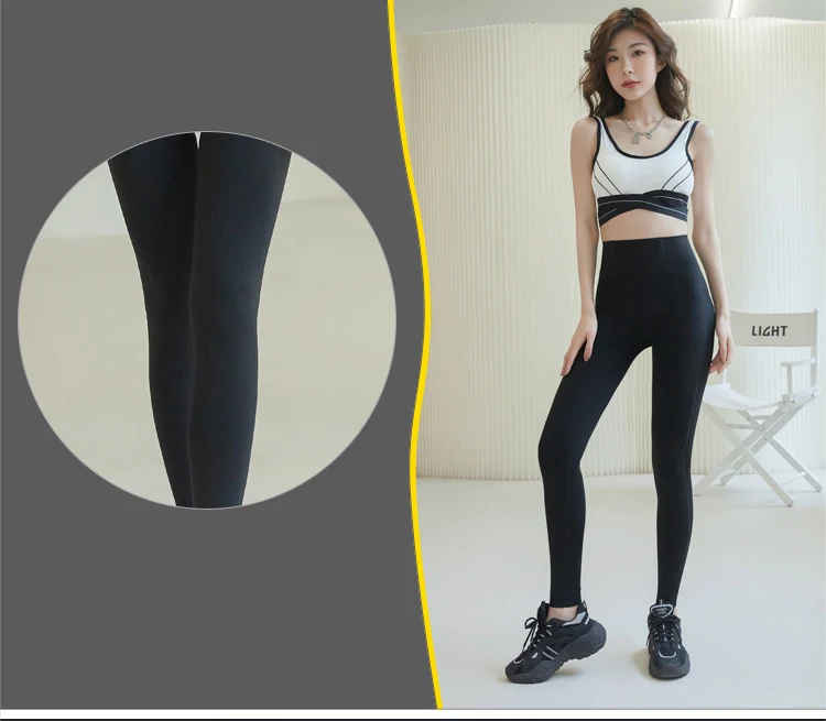 BIVIGAOS Micro-Pressed Butt Lifter Leggings Women 5D Slim Spring Autumn High Waist Fitness Push Up Leggings Sport Shark Pants