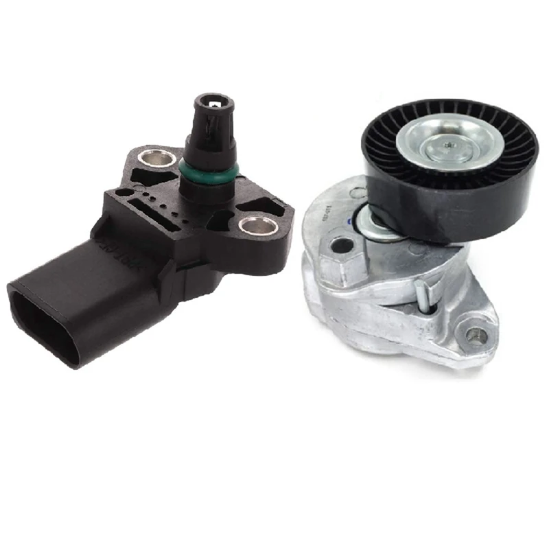 

2 Pcs Car Accessories: 1 Pcs Air Boost Pressure Map Sensor & 1 Pcs Belt Tensioner Pulley 2722000070
