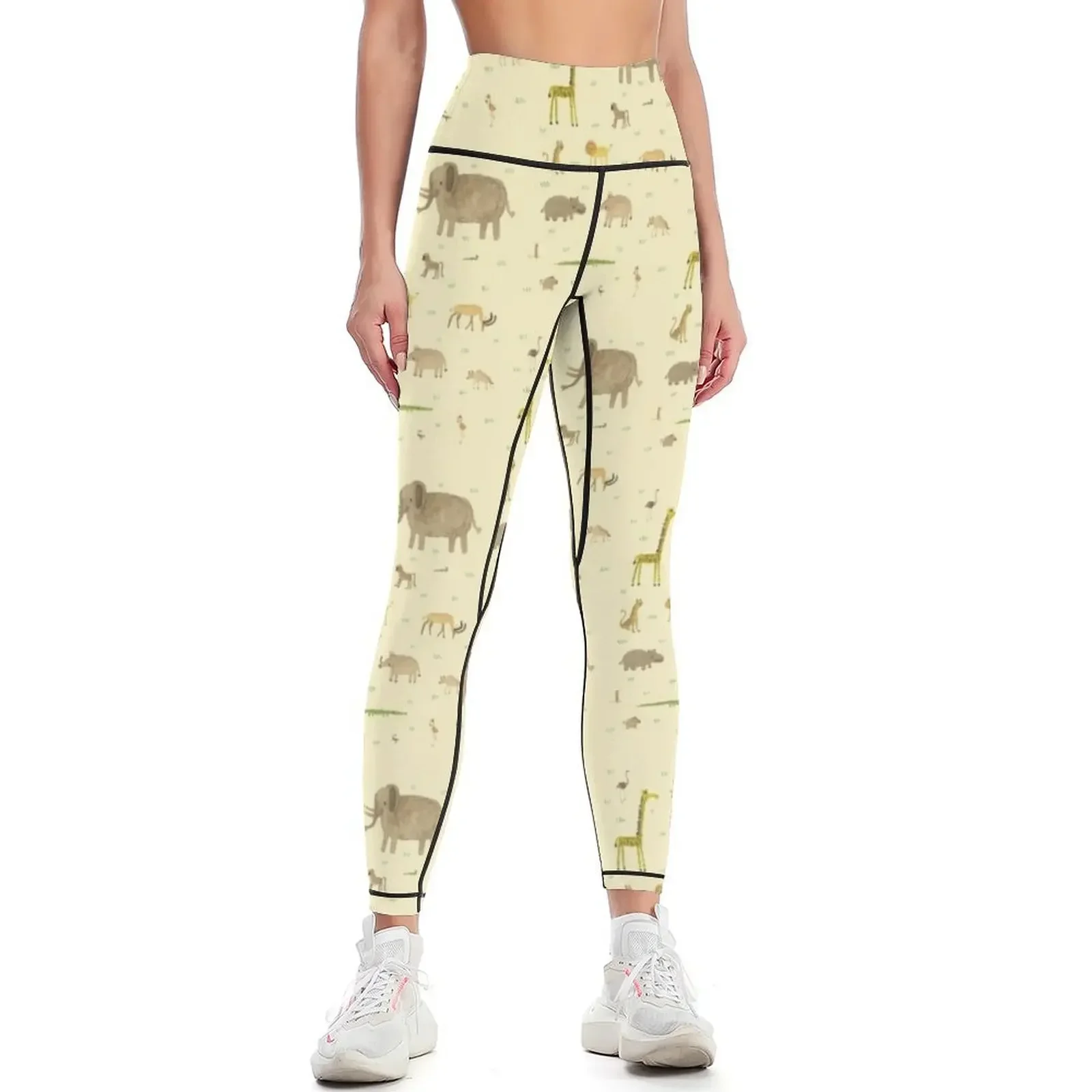 

African Animals Leggings Sports pants woman Pants sport active wear fitness set gym Womens Leggings