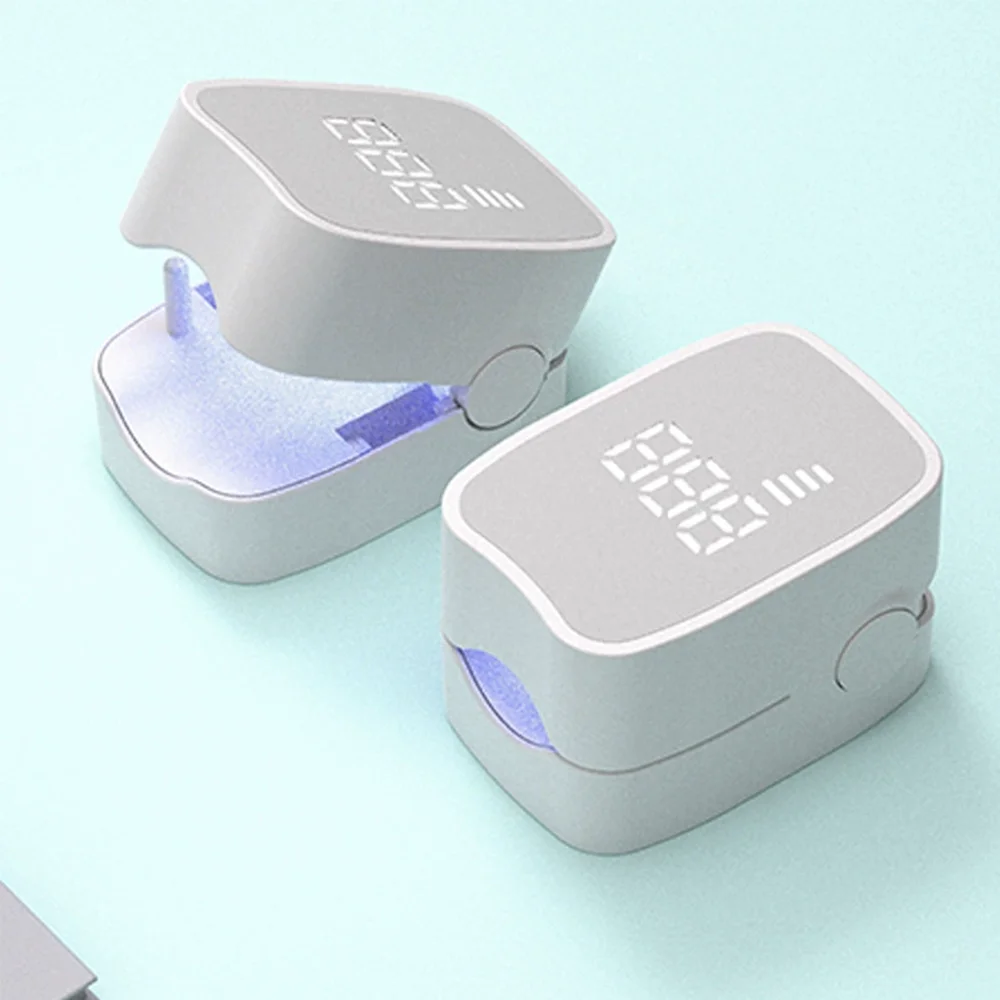 متعددة الوظائف علاج فطريات الأظافر LED مصباح الأشعة فوق البنفسجية مع شاشة LED عالية الدقة USB قابلة للشحن المهنية العناية بالإصلاح الأظافر