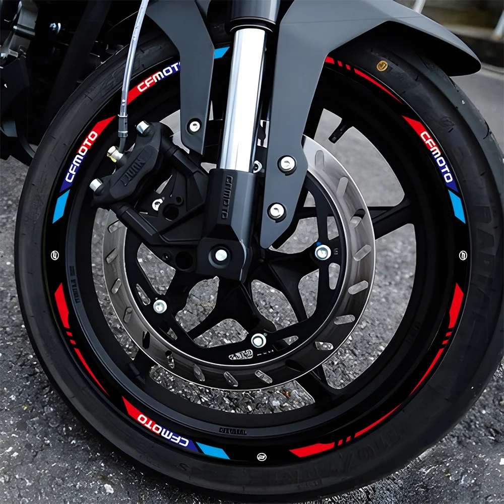 Motorcycle Wheel Hub Stickers 17-Inch Universal Tire Rim Decal Accessories For CFMOTO SR NK GT MT/150/250/300/400/650/700