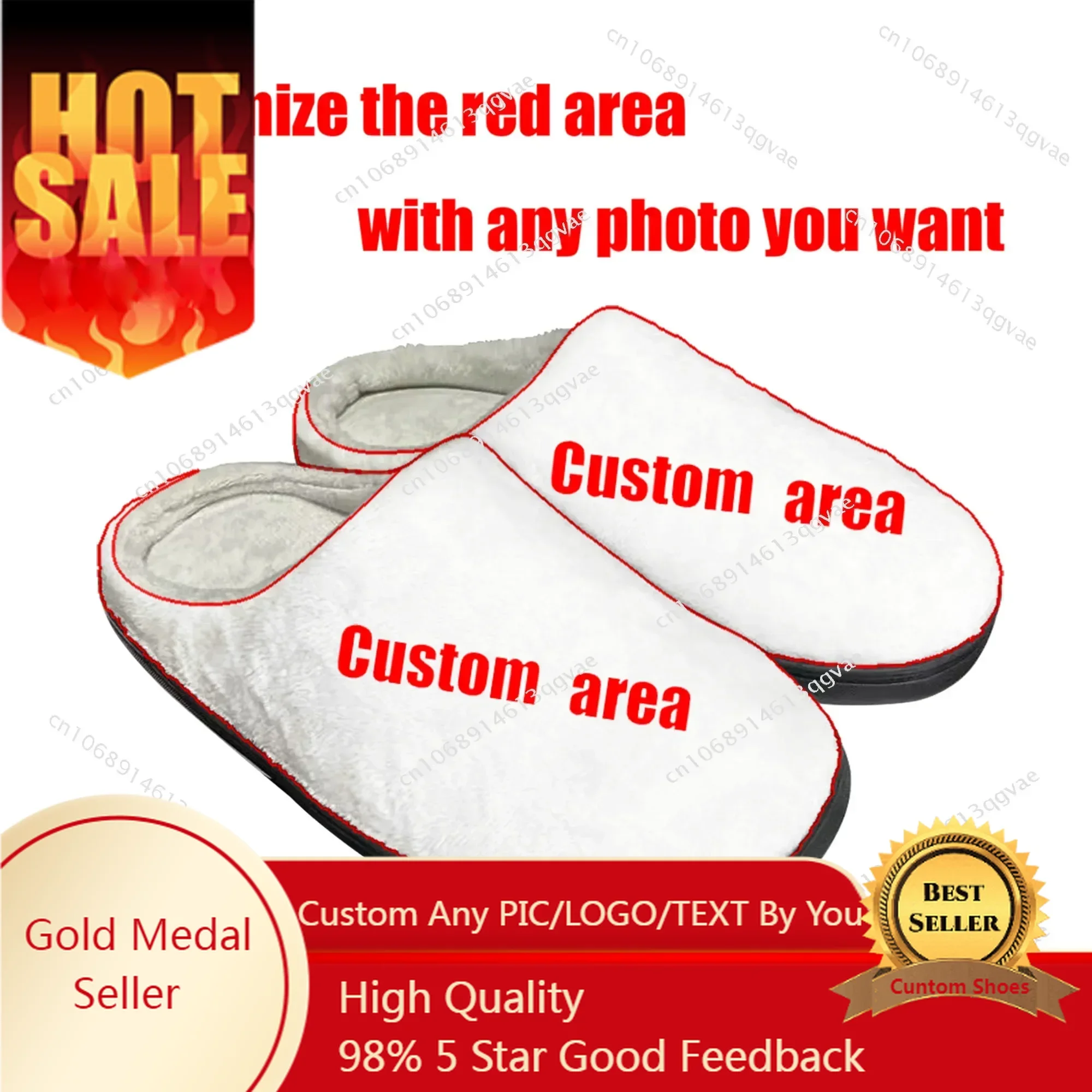 

Custom Home Cotton Slippers High Quality Mens Womens Youth Boy Girl Plush Bedroom Keep Warm Shoes Customized Thermal Slipper