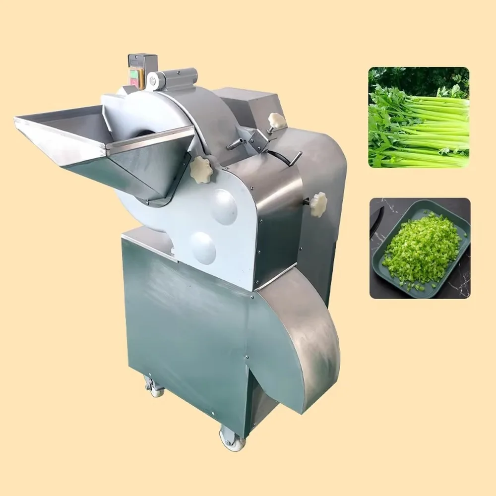 Commercial Electric Vegetable Dicer Machine Multifunctional Automatic Food Cutter for Restaurant Kitchen Heavy Duty