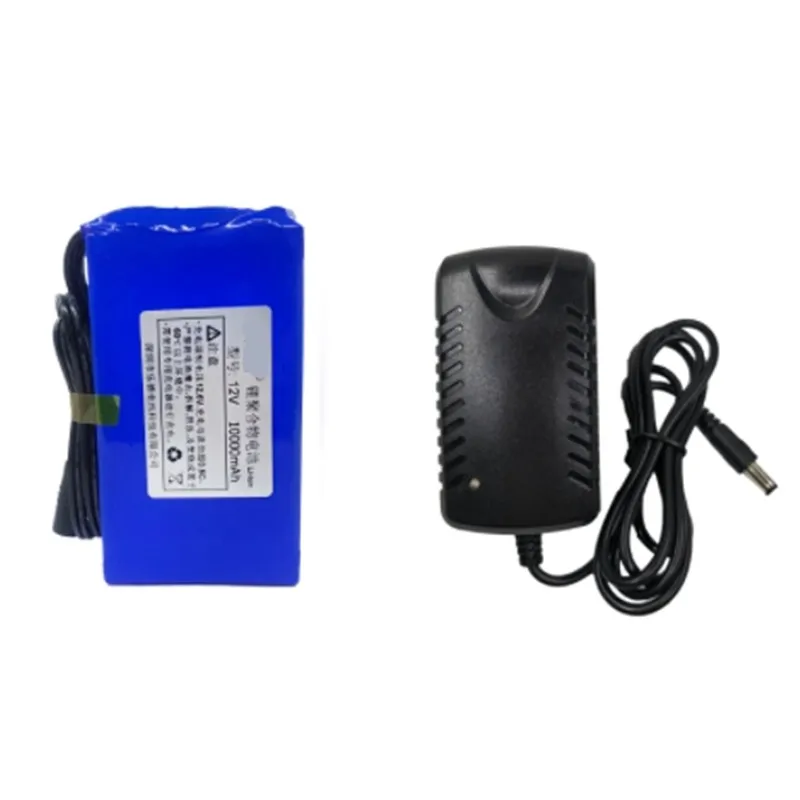 12V 10000MAh Polymer Lithium Ion Li-po Rechargeable Battery And Charger Set
