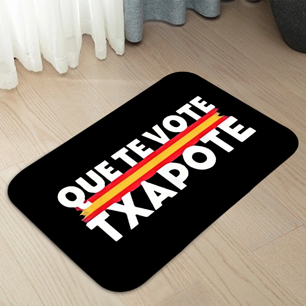 Que Te Vote Txapote Doormats Home Carpet Entrance Door Mats Modern Decor Carpet Bathroom  Floor Mats 337