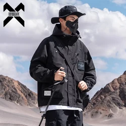 Techwear Cargo Jacket Windbreaker 2024 Autumn Tactical Functional Coats Loose Jackets Streetwear Hip Hop Streetwear