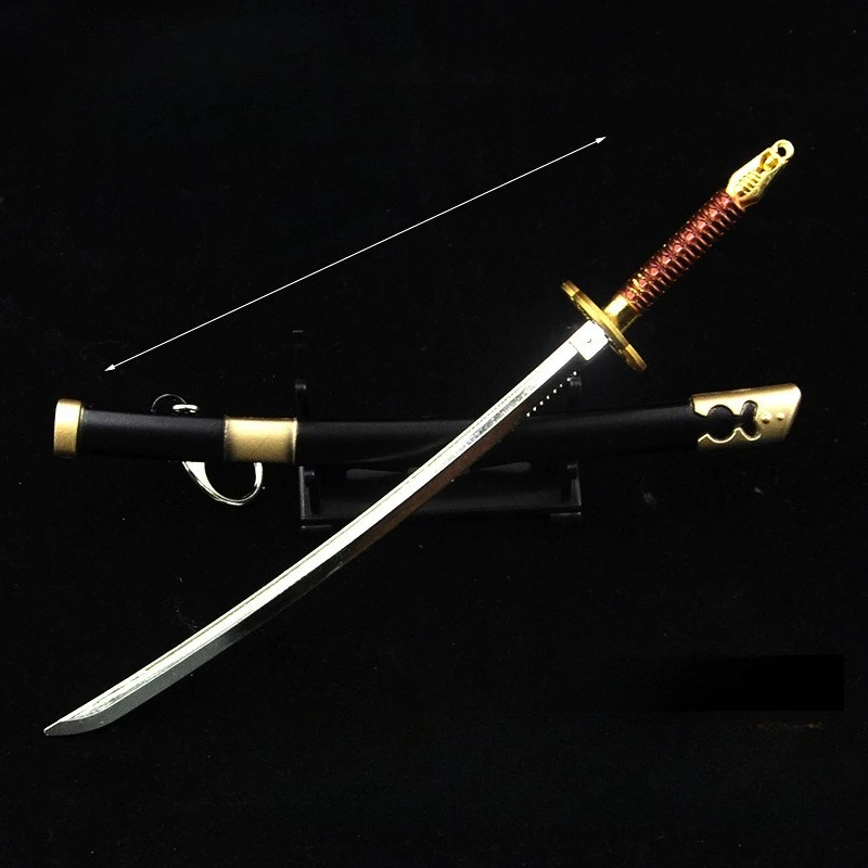 22 cm Neue Wadou Ichimonji Anime Figur Peripherie Requisiten Metall Modell Handwerkskunst Desktop Dekoration Ornamente Geburtstag Geschenk Spielzeug