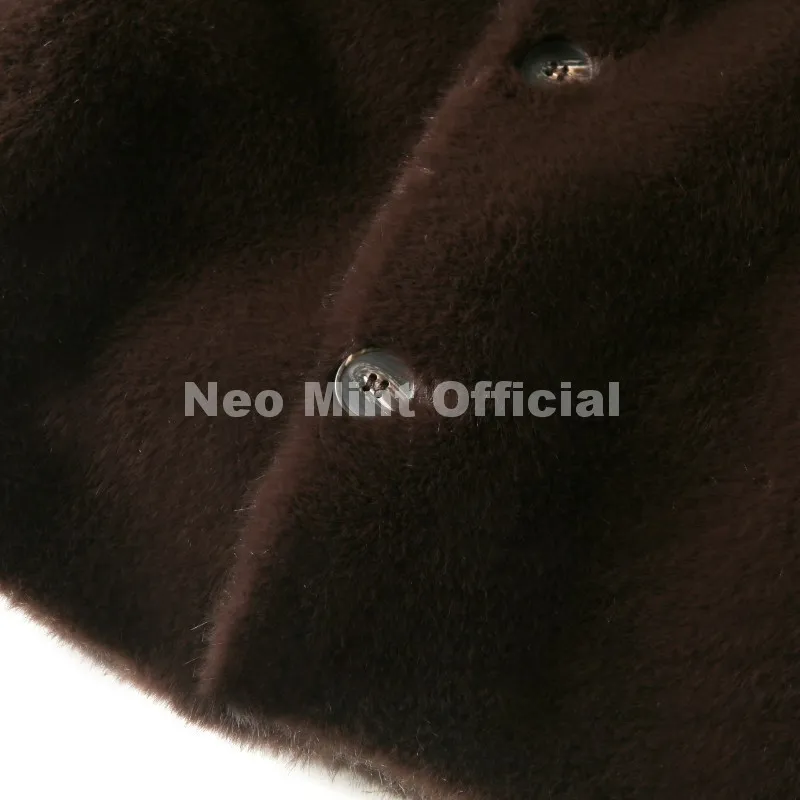 Neo Mint 2026 Winter New Windproof Shearling Jacket Women Brand Fashion Reversible Faux Mink Fur Coat Girls Short Warm Overcoat