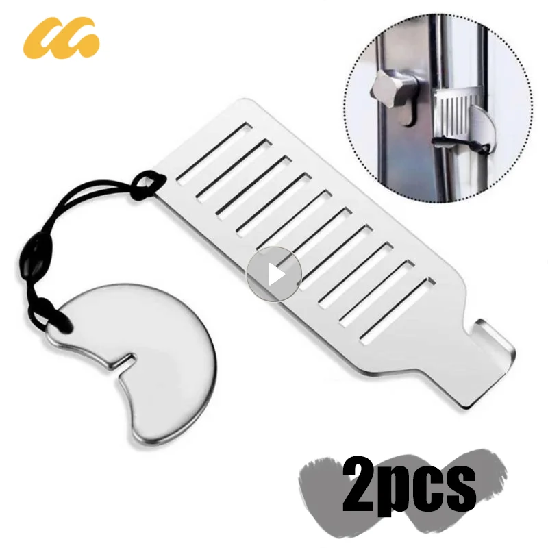 1/2PCS Door Lock Security For Travel Heavy Duty Portable Door Lock Stoppers Hotel Door Jammer Home Stainless Steel Security Lock