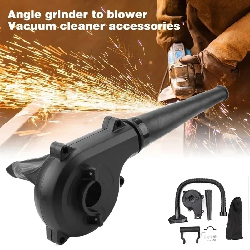 Angle grinder accessories blowing and suction conversion angle  refitting blower strong dust removal industry