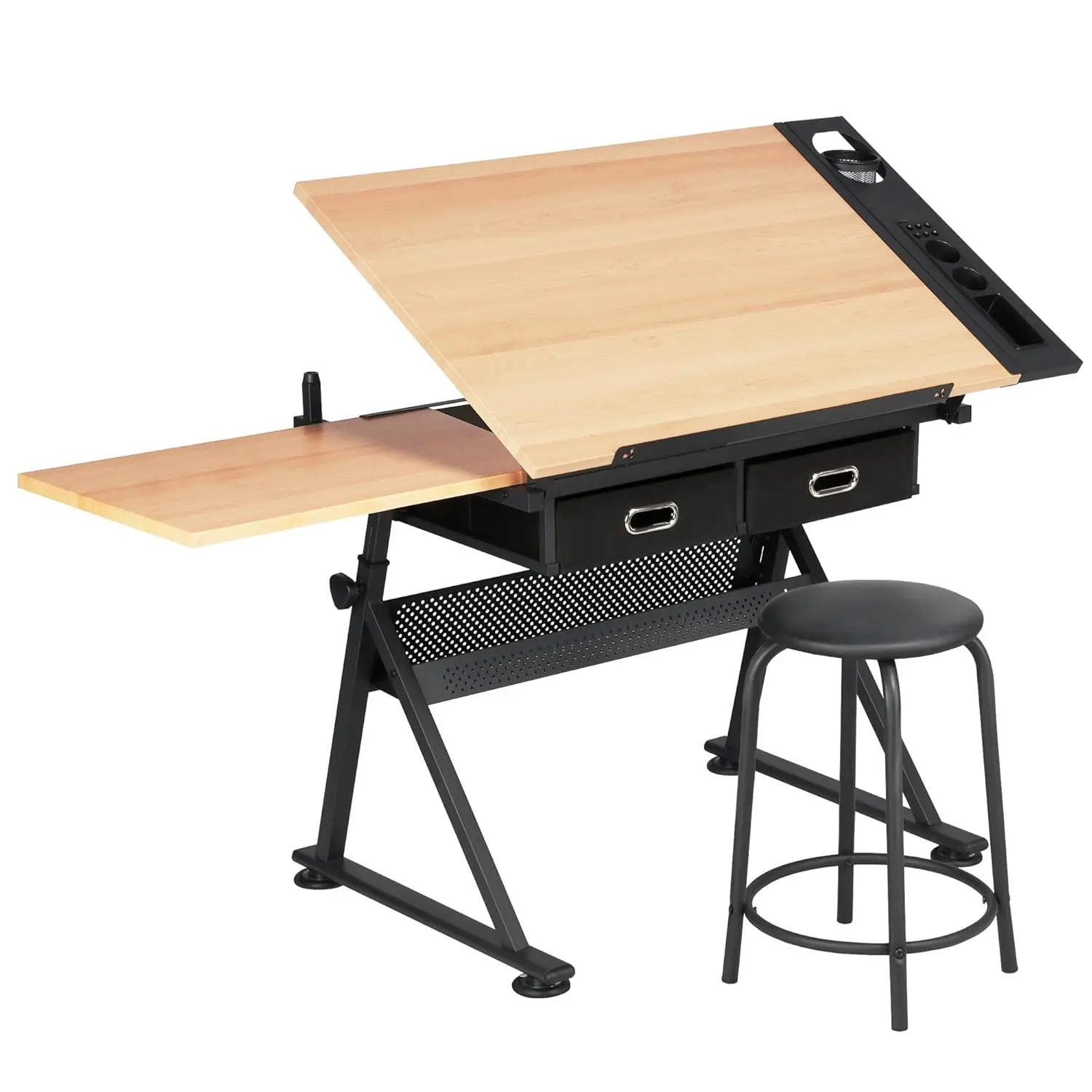 

Height Adjustable Drafting Table Drawing Table Artist Desk Tilting Tabletop Art Craft Desk Watercolor Paintings, Customized