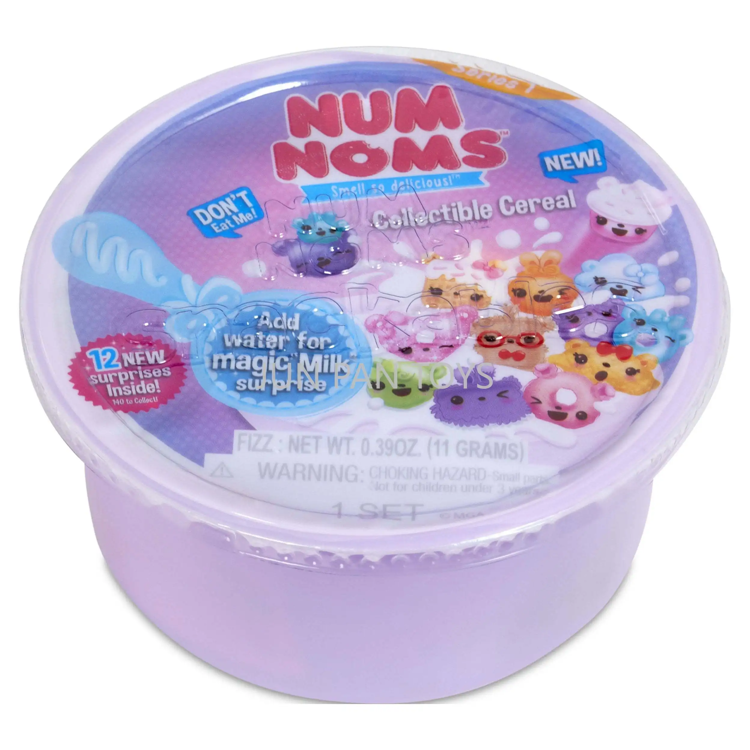 مجموعة من Num Noms Snackables ceries مع مجموعة حليب معطر بملعقة ، ألعاب مفاجأة للفتيات