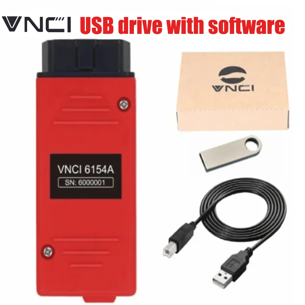 VNCI 6154A VNCI6154A Ondersteuning nieuwste versie ODIS-software en CAN FD DoIP-protocol Originele schijf Beter dan SVCI 6154