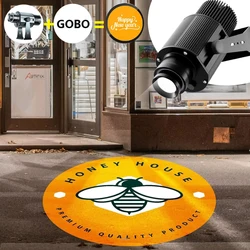 Custom Gobo Projector Light Custom Logo Lamps Outdoor LED Rotating Customize Logo Spotlight for Commercial Shop Entrance Floor