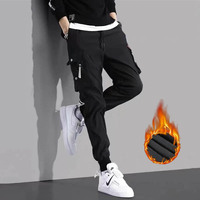 Men's cotton pants  long pants  winter clothes  thick pants  cold resistant and warm  cotton pants with clip on for casual wear