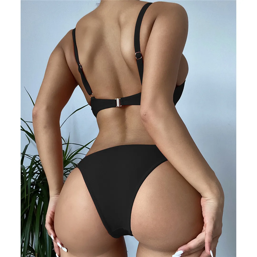 Sexy Bügel-BH mit hohem Beinausschnitt, Bikini, Damen-Badebekleidung, zweiteiliger Bikini-Set, Badeanzug, Badebekleidung, Schwimmbekleidung V3151 – Detail 37