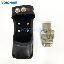 VOIONAIR Soft PU Leather Carrying Case For Nokia Eads Airbus Thr880i Two Way Radio