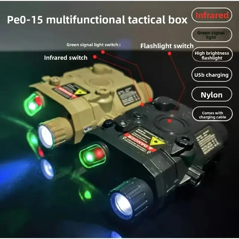2026 Slim Low Profile PEQ15 Nylon Battery Box Green IR Laser Fit M4 Space Save Display Parts