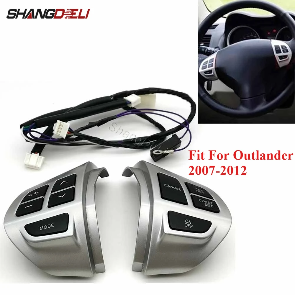 

Кнопки для стайлинга салона автомобиля Mitsubishi ASX Outlander 2007-2012: многофункциональные кнопки управления на руле с кабелями