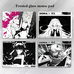 Skypad SORA YUME Glass Gaming Mouse Pad Tempered Upgrade Smooth Frosted Surface Custom Desk Mat FPS Esports Gaming Accessories