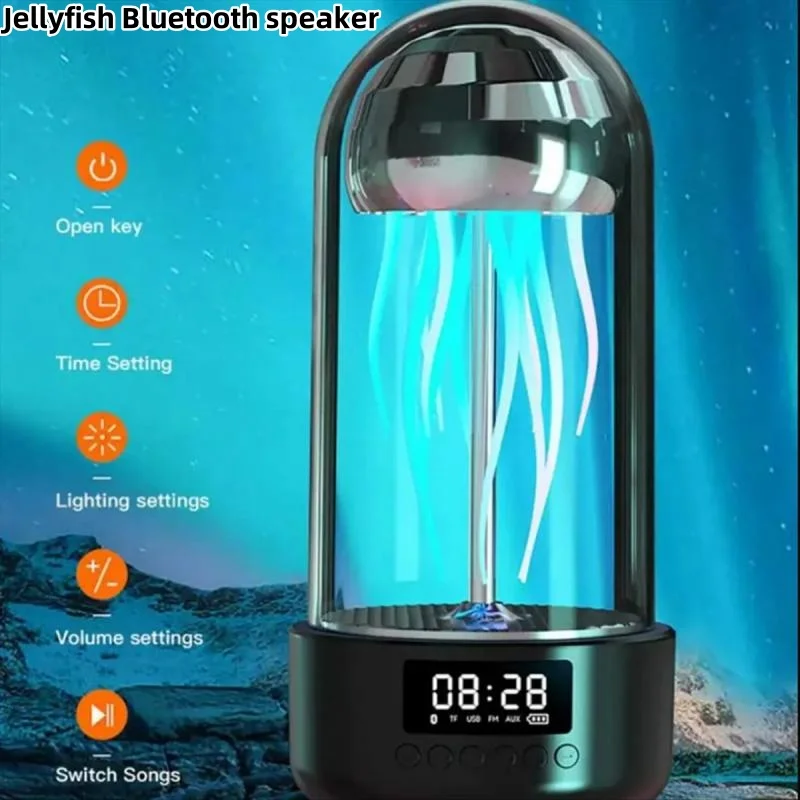 

Мини-беспроводной динамик творчества, мобильный механический медуза, Bluetooth-динамик, красочная лампа, осьминог, аудио, настольные украшения