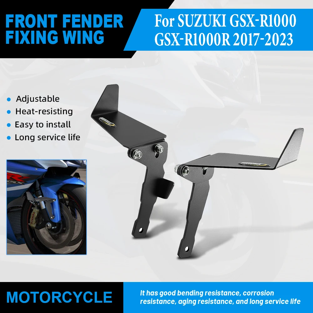 

Suitable for Suzuki GSX-R1000R GSX-R1000 2017-2023 motorcycle mudguard spoiler, adjustable modified front mudguard fixed wing,