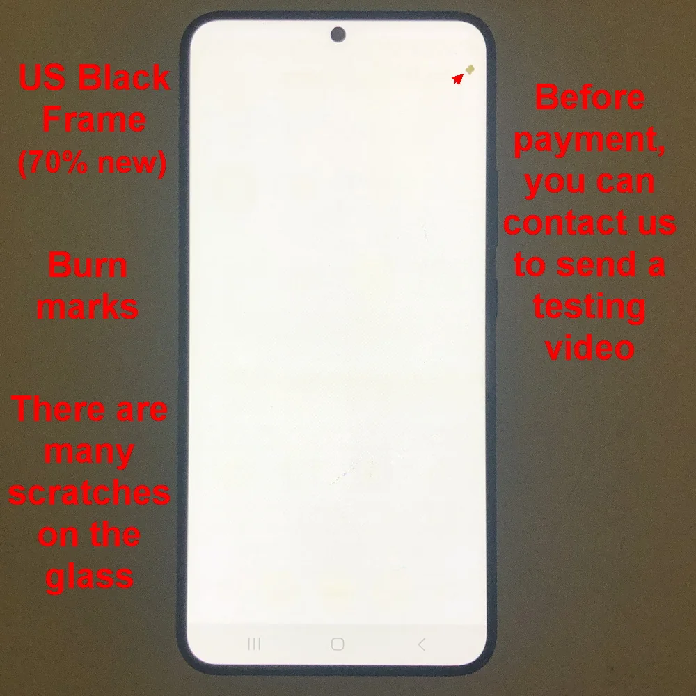 With defects S22+ LCD For Samsung Galaxy S22 Plus S906 S906B S906U LCD Display Touch Screen Digitizer Assembly Replacement