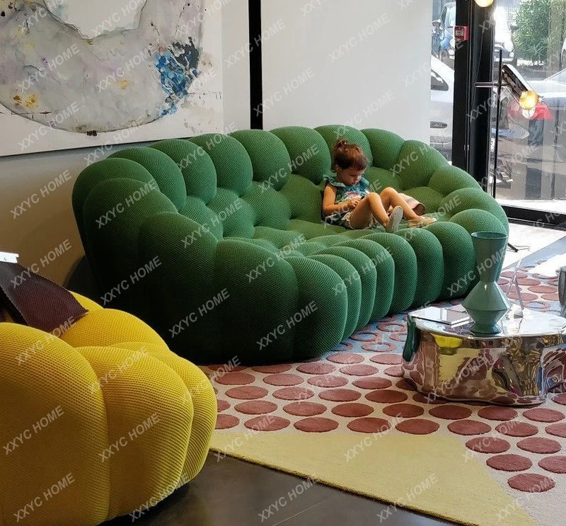 DD Modern simple light luxury football bubble creative curved sofa