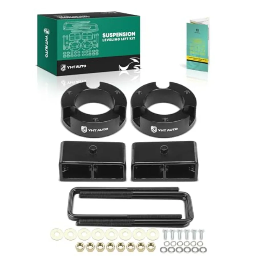 

3-дюймовый передний 2-дюймовый задний подъемный комплект подходит для Toyota Tacoma 2005-2023 RWD/4WD Проставки U-образные болты Подъем передний 3-дюймовый задний 2