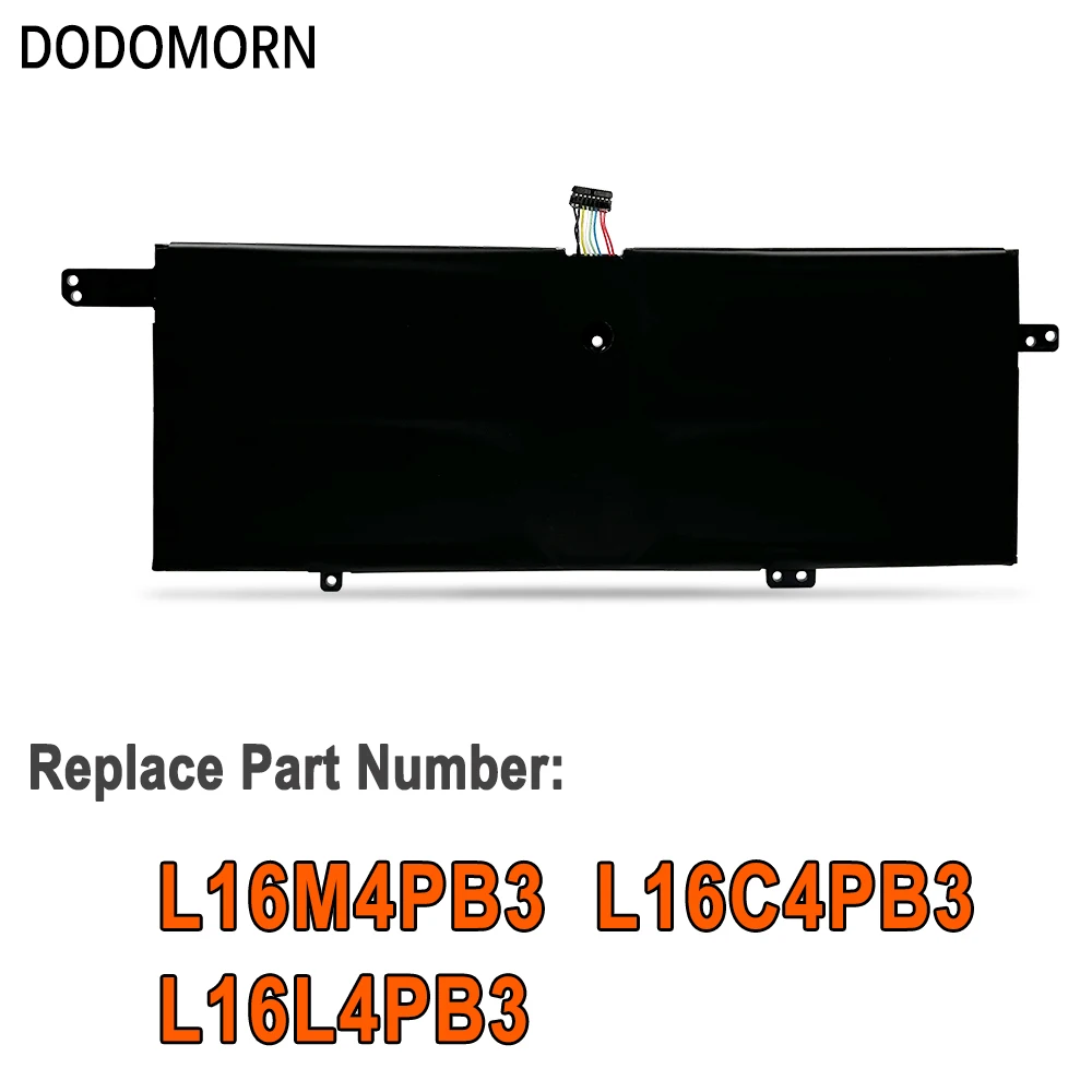 DODOMORN L16M4PB3 Battery For Lenovo IdeaPad 720S-13ARR 720S-13IKB 720S-13IKBR L16C4PB3 L16L4PB3 Laptop Batteries 7.68V 48Wh