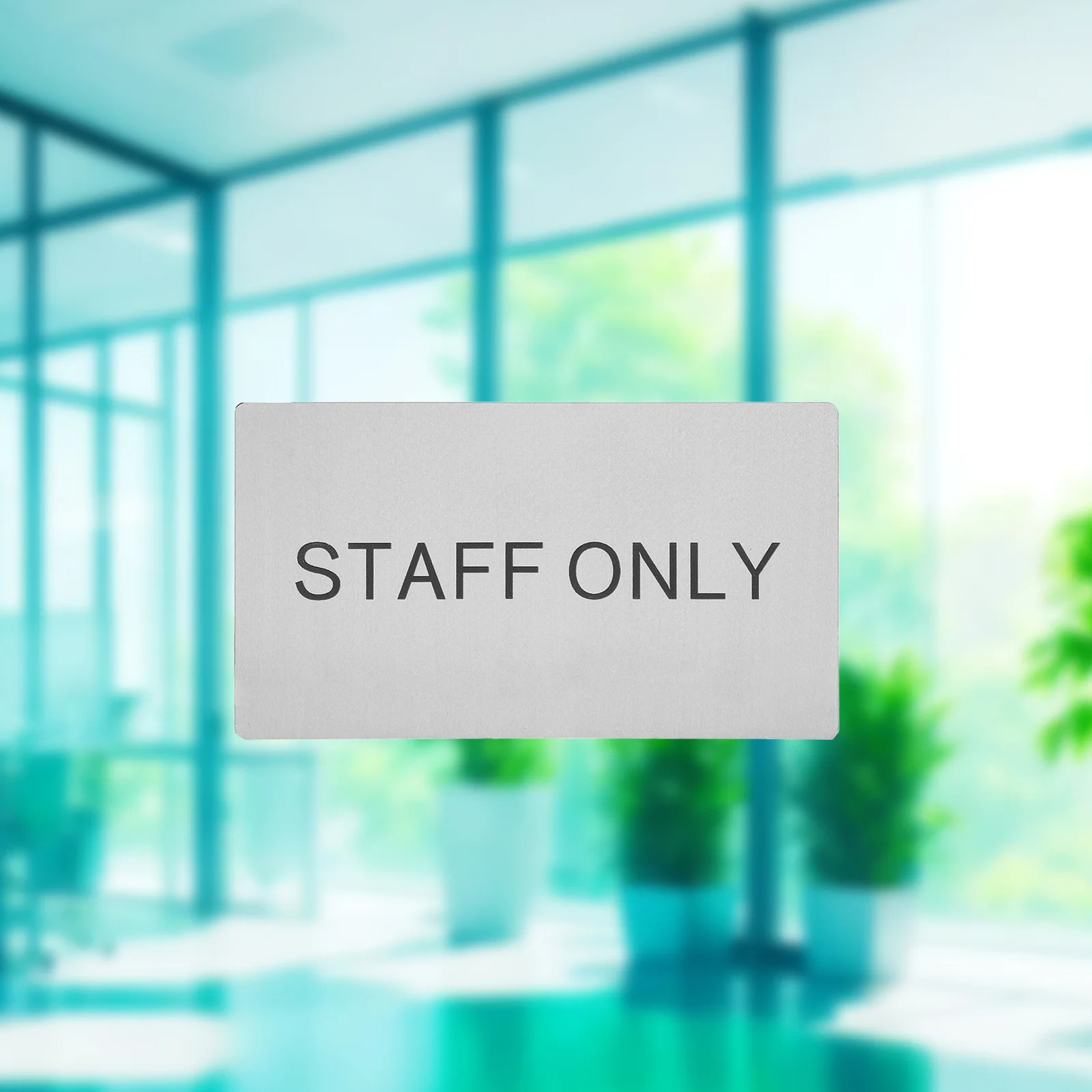Office Sign Staff Only Wall Sign For Restaurant Store Door Plate Reusable Removable Replacement Decorative Identifier