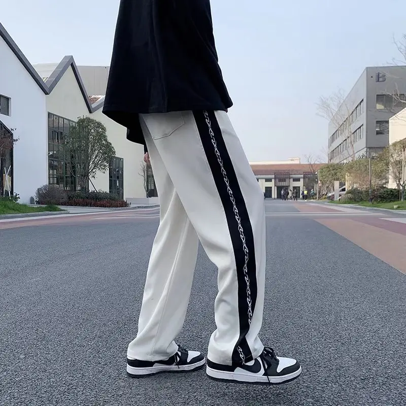 

Men's Design Sense Pants Male Summer New Fashion Mens Cozy Trousers Baggy Streetwear Lightweight Casual Straight-leg Trend Pant