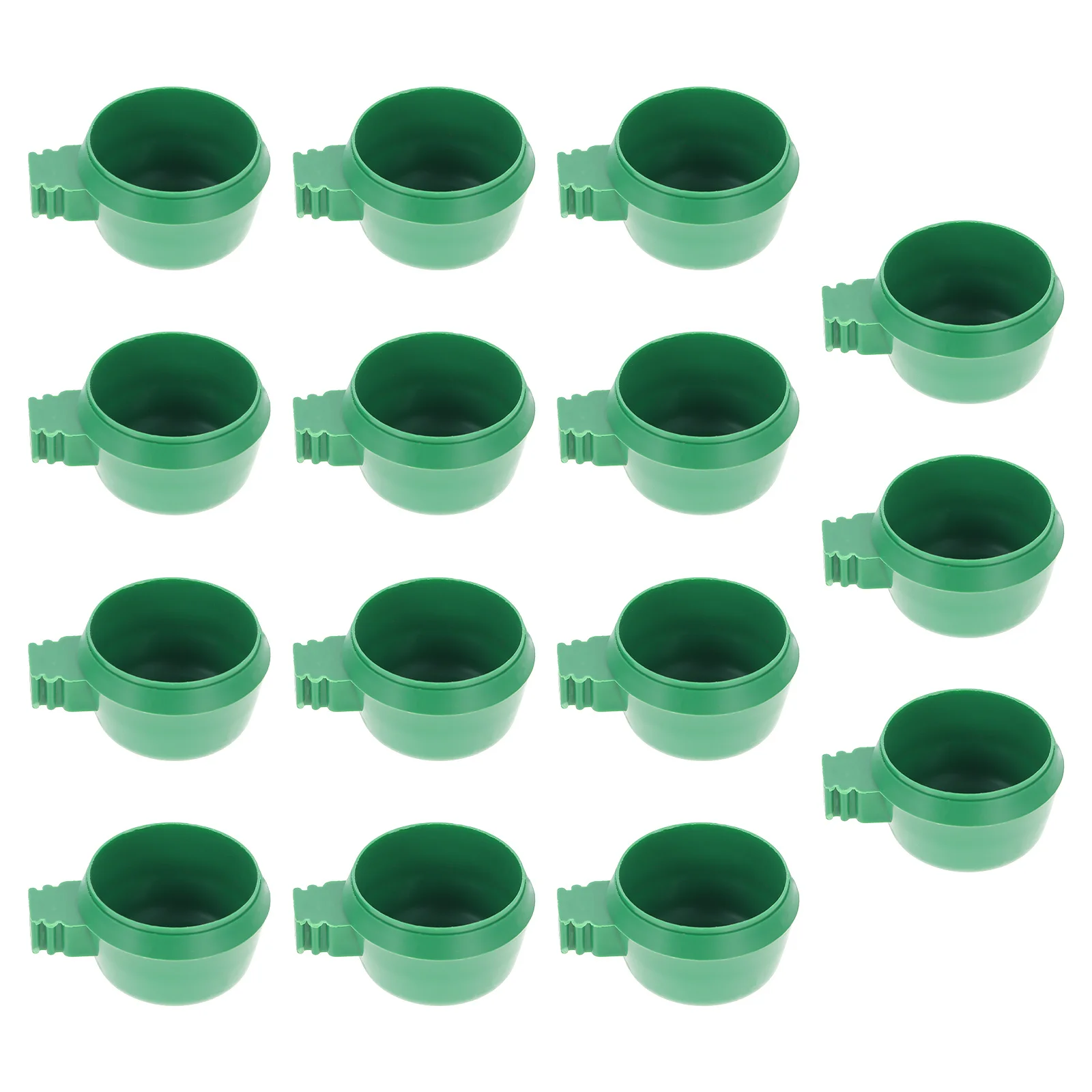 

15Pcs Birds Food Bowl Safe Material Bird Feeding Container Adjustable Height Cage Pet Parrot Drinking Feeder Bowl