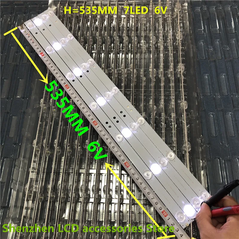 8piece 26 "32" 37 "40" 42 "46" LCD lamp  For　changed into LED light bar set backlight universal light bar FOR Skyworth Konka NEW