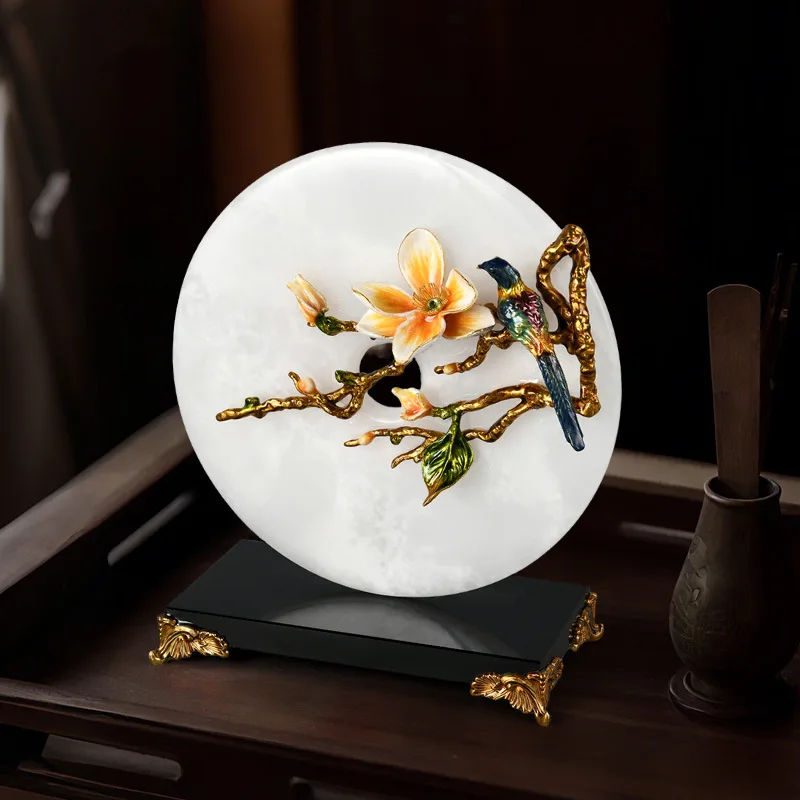 Zml ornament new chinoiserie tv cabinet entrance home decoration housewarming gift