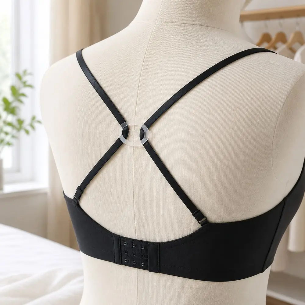 10Pcs Silicone Bra Converter Clips Anti Slip Elliptical Shape Bra Strap Clips Invisible Bra Strap Fasteners