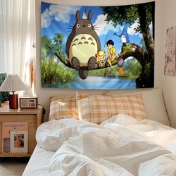 T-Totoros DIY Wall Tapestry Hanging Tarot Hippie Wall Rugs Dorm INS Home Decor