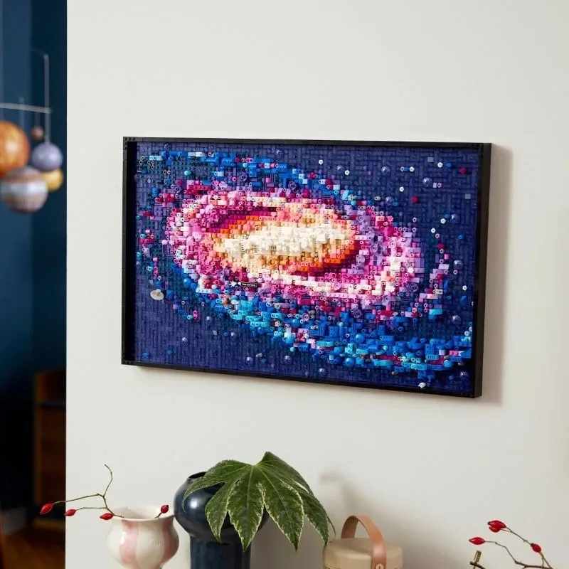 3091PCS Creative 3D The Milky Way Galaxy Painting Building Blocks Famous Nebula Art Photo Frame Home Decorations Toys Adult Gift